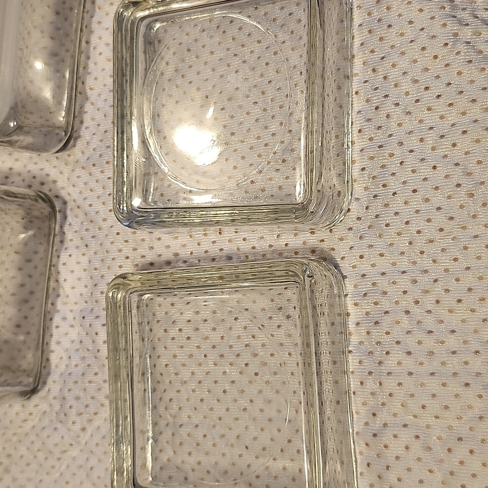 Anchor Hocking Square Glass Canister.        Set of 2 Airtight - Picture 4 of 6